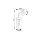 Rabalux Kupatilska rasveta Yago E27 1x MAX 60W mat crno (3310) - 3310