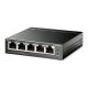 TP LINK LAN Switch TP-LINK TL-SG105PE 5port 10/100/1000Mbps/4PoE/Metal - 39404