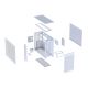ASUS Kućište Prime AP303 TG WHITE micro-ATX, bela - EP2812470