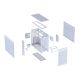 ASUS Kućište Prime AP303 MESH WHITE micro-ATX, bela - EP2812464