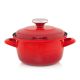 METALAC Duboka šerpa crvena sa poklopcem Maximus 16cm/1,6L - 349270