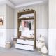 HANAH HOME Ormar  1600-015, bela/svetlo braon - EP3057161