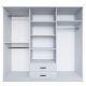 HANAH HOME Ormar Yaman 1600-63, bela - EP3057167