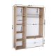 HANAH HOME Ormar Nisan 1600-019, bela/svetlo braon - EP3057173