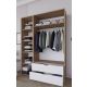HANAH HOME Ormar Nisan 1600-019, bela/svetlo braon - EP3057173