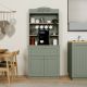 HANAH HOME Kuhinjska vitrina Lucas 1600-94, zelena/braon - EP3132499