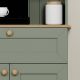 HANAH HOME Kuhinjska vitrina Lucas 1600-94, zelena/braon - EP3132499