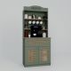 HANAH HOME Kuhinjska vitrina Lucas 1600-129, zelena/braon - EP3132652