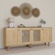 HANAH HOME Komoda Bohemian 1600-151, svetlo braon - EP3057215