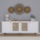 HANAH HOME Komoda Bohemian 1600-145, bela/braon - EP3057230