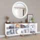 HANAH HOME Komoda Bohemian 1600-145, bela/braon - EP3057230