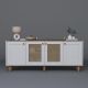 HANAH HOME Komoda Bohemian 1600-145, bela/braon - EP3057230