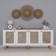 HANAH HOME Komoda Bohemian 1600-133, bela/braon - EP3057236