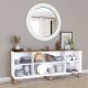 HANAH HOME Komoda Bohemian 1600-133, bela/braon - EP3057236