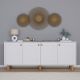 HANAH HOME Komoda Natura 1600-69, bela/braon - EP3057248