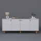 HANAH HOME Komoda Natura 1600-69, bela/braon - EP3057248