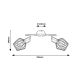 Rabalux Spot rasveta Belano E27 2x MAX 40W crna (3535) - 3535