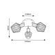 Rabalux Spot rasveta Belano E27 3x MAX 40W crna (3536) - 3536