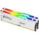 KINGSTON Ram memorija DDR5 32GB (2x16GB) 5200MHz DIMM Fury Beast White RGB XMP CL40 - 075318