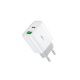 WEKOME Punjač WP-U53 Superbrzi, 2-porta USB (3.0 i PD-tipC) 33W, bela - 60165