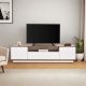 HANAH HOME TV komoda Veramont, bela/braon - EP3057374