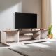 HANAH HOME TV komoda Veramont, bela/braon - EP3057374