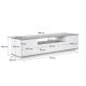 HANAH HOME TV komoda Veramont, bela/braon - EP3057374