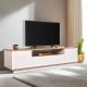 HANAH HOME TV komoda Veramont, bela/svetlobraon - EP3057386