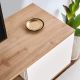 HANAH HOME TV komoda Veramont, bela/svetlobraon - EP3057386