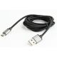 GEMBIRD Adapter kabl, USB na muški Type-C priključak, pleteni, CCB-mUSB2B-AMCM, 1.8m, crna - 19952