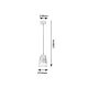 Rabalux Visilica Zenaida E27 1x MAX 60W mat crno (3543) - 3543