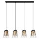 Rabalux Visilica Zenaida E27 4x MAX 60W mat crno (3544) - 3544