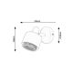 Rabalux Spot rasveta Fedora E14 1x MAX 40W svetlo braon (3547) - 3547