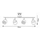 Rabalux Spot rasveta Fedora E14 4x MAX 40W svetlo braon (3550) - 3550