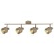 Rabalux Spot rasveta Fedora E14 4x MAX 40W svetlo braon (3550) - 3550