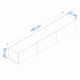 HANAH HOME TV komoda West, bela - 362ANT1151