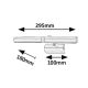 Rabalux Rasveta za slike Picture light G9 2x MAX 15W brušeni hrom (3643) - 3643
