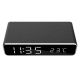 GEMBIRD Digitalni sat + alarm sa bežičnim punjenjem telefona, DAC-WPC-01, crna - 38270