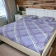 VIKTORIJA Posteljina mikrofiber BEZ PEGLANJA francuski ležaj D1 - VLK000368-ljubicasta