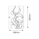 Rabalux Zidna lampa Elina E27 1x MAX 60W bela (3691) - 3691