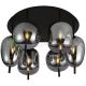 FORMA Plafonska lampa 6xE14 F4014-6C BK+SM - 006529