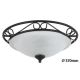 Rabalux Plafonjera Athen E27 2x MAX 60W crna (3722) - 3722