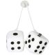 LAMPA ACCESSORIES Privezak kockice belo crne - 37652