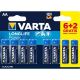 VARTA Baterije 1.5V LR6 MN1500, LONGLIFE, Alkalne, 8kom (cena po komadu) - 8452