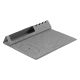 Podloga za miš MULTI PAD sa bežičnim punjačem 15W – RPET, držač za telefon i olovke, siva - EP3258980