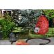 HANAH HOME Viseća ljuljaška jaje Findik, crna/crvena - 379VLV1703