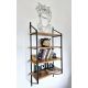 HANAH HOME Zidna polica Raffy3, braon/crna - 379VLV1809