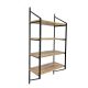 HANAH HOME Zidna polica Raffy3, braon/crna - 379VLV1809