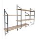 HANAH HOME Zidna polica Raffy7, braon/crna - 379VLV1813