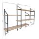 HANAH HOME Zidna polica Raffy7, braon/crna - 379VLV1813